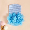 Newborn baby cap pink or blue rose flower cotton shape cap Toy