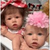 12'' twin Erica and Adele Reborn Baby Doll Girl, Gift