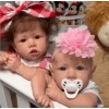 12'' twin Erica and Adele Reborn Baby Doll Girl, Gift